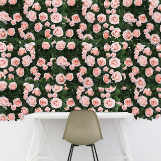 Easy-Install Blush Silk Rose Flower Mat Wall Panel Backdrop for Seamless Setups Easy-Install Blush Silk Rose Flower Mat Wall Panel Backdrop for Seamless Setups