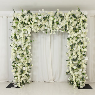 White Flower Wall Arch with Fabric Backing – A Stunning Statement Piece for Weddings & Events White Flower Wall Arch with Fabric Backing – A Stunning Statement Piece for Weddings & Events