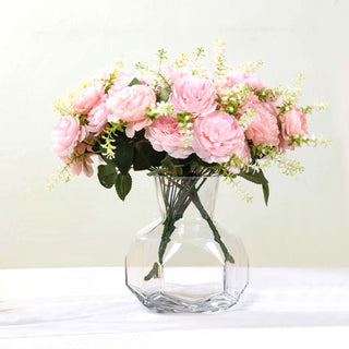 High-Quality Artificial Silk Blush Peony Flower Bouquet High-Quality Artificial Silk Blush Peony Flower Bouquet