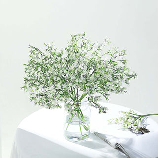 Elegant White Artificial Silk Babys Breath Gypsophila Flowers Elegant White Artificial Silk Babys Breath Gypsophila Flowers