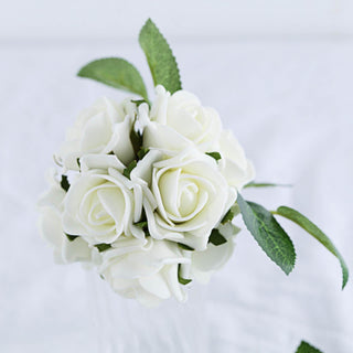 Captivating Beauty and Lasting Bloom: Ivory Artificial Foam Roses Captivating Beauty and Lasting Bloom: Ivory Artificial Foam Roses