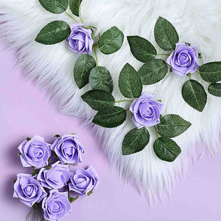 Add a Touch of Elegance with Lavender Lilac Artificial Foam Flowers