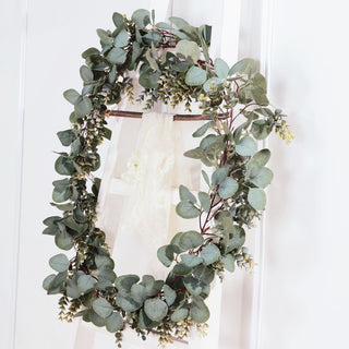 Real Touch Green Artificial Eucalyptus/Boxwood Leaf Garland Vine - Bring Nature's Beauty to Your Space Real Touch Green Artificial Eucalyptus/Boxwood Leaf Garland Vine - Bring Nature's Beauty to Your Space