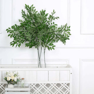 Create a Fresh and Contemporary Look with Light Green Faux Plant Stems Create a Fresh and Contemporary Look with Light Green Faux Plant Stems