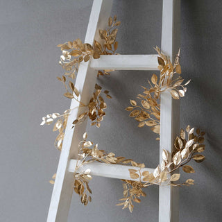 Create Stunning DIY Crafts and Wreaths with the Metallic Gold Magnolia Leaf