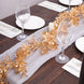 6ft Metallic Gold Artificial Boxwood Leaf Hanging Vine, Faux Decorative Table Garland