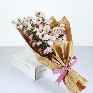 Create a Blissful Atmosphere with Blush Artificial Chrysanthemum Mum Flower Bouquets