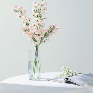 Add a Touch of Elegance with Blush Artificial Chrysanthemum Mum Flower Bouquets