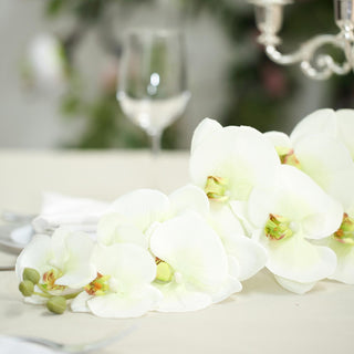 Elegant Cream Silk Orchid Bouquets for Stunning Decor Elegant Cream Silk Orchid Bouquets for Stunning Decor