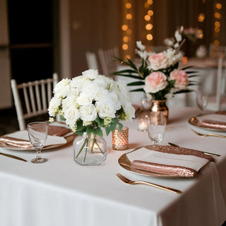 Create a Timeless and Elegant Atmosphere with White Artificial Rose Flower Bouquet Create a Timeless and Elegant Atmosphere with White Artificial Rose Flower Bouquet