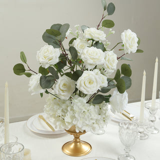 White Roses & Hydrangea Artificial Flower Arrangements White Roses & Hydrangea Artificial Flower Arrangements