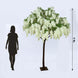 7ft Freestanding White Wisteria Artificial Tree – Cascading Silk Flower Display