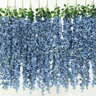 <strong>Transform Your Event with Stunning Dusty Blue Silk Wisteria Garlands</strong> <strong>Transform Your Event with Stunning Dusty Blue Silk Wisteria Garlands</strong>