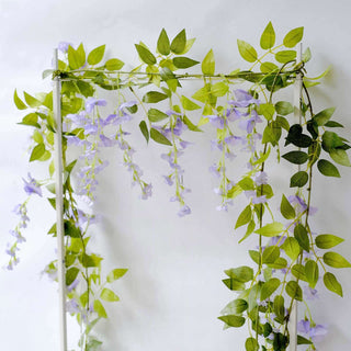 Lavender Lilac Silk Wisteria Flower Garland Lavender Lilac Silk Wisteria Flower Garland