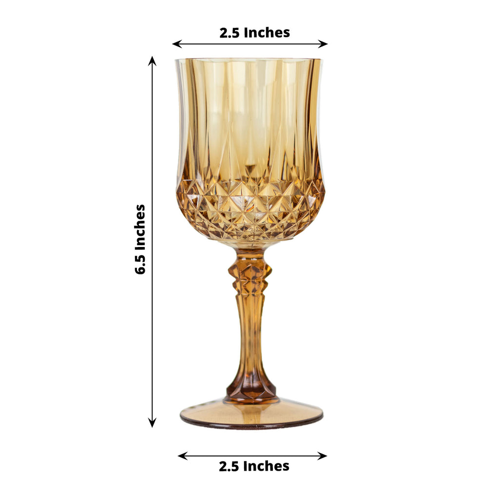 Amber Diamond Wine Glass – TheGuiltyGrape