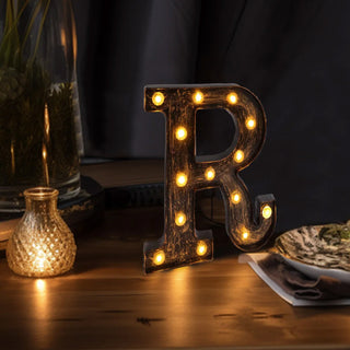 Create a Timeless Atmosphere with the Antique Black LED Marquee Alphabet Letter Sign