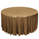 120inch Shiny Antique Gold Round Polyester Tablecloth With Shimmer Sequin Dots