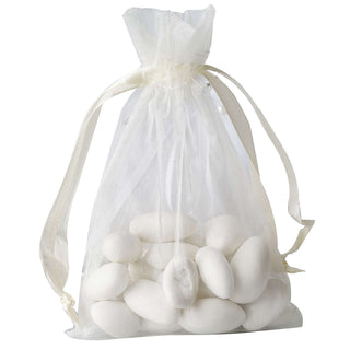 Bulk Ivory Organza Drawstring Bags for All Your Event Needs Bulk Ivory Organza Drawstring Bags for All Your Event Needs