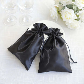 Black Satin Favor Bags for Wedding and Party Gifts Black Satin Favor Bags for Wedding and Party Gifts