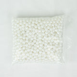 1000 Pack | 10mm Glossy White Faux Craft Pearl Beads & Vase Filler