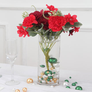 Elevate Your Event Decor with Lustrous Green, Gold, and White Beads