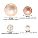 200Pcs Assorted Blush Rose Gold and Off White Lustrous Faux Pearl Beads Vase Fillers