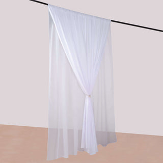 Perfect White Chiffon Backdrop Curtain for Any Event Perfect White Chiffon Backdrop Curtain for Any Event