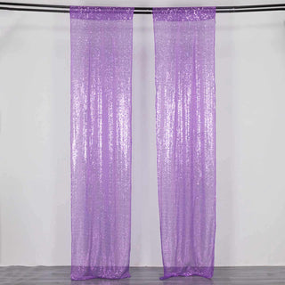Elevate Your Event Decor with Purple Sequin Mesh Backdrop Drapery Panels Elevate Your Event Decor with Purple Sequin Mesh Backdrop Drapery Panels