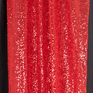 Dazzle Your Guests with Red Sequin Mesh Backdrop Drapery Panels Dazzle Your Guests with Red Sequin Mesh Backdrop Drapery Panels
