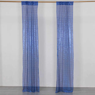 Elevate Your Event Decor with Royal Blue Sequin Mesh Backdrop Drapery Panels Elevate Your Event Decor with Royal Blue Sequin Mesh Backdrop Drapery Panels