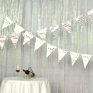 Transform Any Space into a Spectacle of Shine and Sparkle with our Iridescent Sequin Event Background Drape