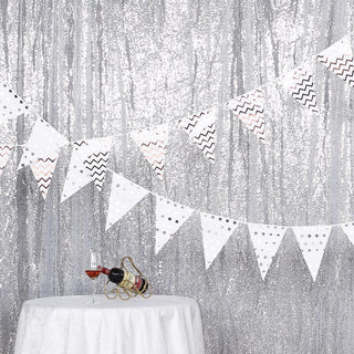 Elevate Your Event Decor with the Silver Sequin Drape Elevate Your Event Decor with the Silver Sequin Drape