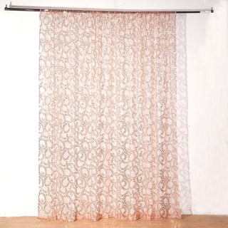 Elevate Your Event with the Rose Gold Sequin Backdrop Curtain Elevate Your Event with the Rose Gold Sequin Backdrop Curtain