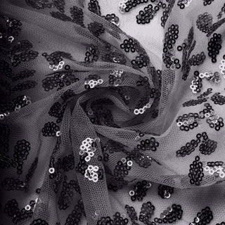 Sparkly Sheer Drapery Panel With Embroidery Leaf Sparkly Sheer Drapery Panel With Embroidery Leaf