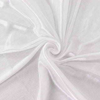 Create Unforgettable Memories with the White Double Drape Pleated Satin Drapery Panel Create Unforgettable Memories with the White Double Drape Pleated Satin Drapery Panel