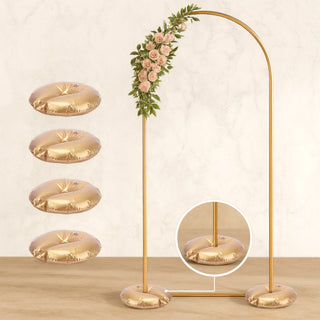 Reliable Metallic Gold Water Bags for Event Décor Reliable Metallic Gold Water Bags for Event Décor