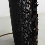 7.5ft Sparkly Black Big Payette Sequin Single Sided Wedding Arch Cover for Round