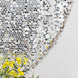 7.5ft Sparkly Silver Big Payette Sequin Single Sided Wedding Arch Cover for Round Backdrop