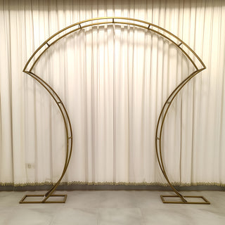 <strong>7ft Gold Arch with Elegant Double-Curve Design</strong> <strong>7ft Gold Arch with Elegant Double-Curve Design</strong>