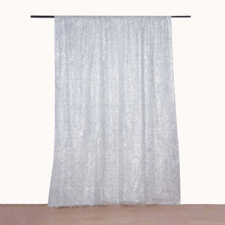 Elevate Your Event with the Silver Metallic Fringe Shag Backdrop Elevate Your Event with the Silver Metallic Fringe Shag Backdrop