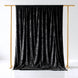 Black Crushed Velvet Backdrop Curtain – 5ft x 10ft Event Drape with Rod Pocket