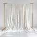White Crushed Velvet Backdrop Curtain – 5ft x 10ft Event Drape with Rod Pocket