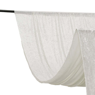 <strong>Elevate Your Space - White Velvet Privacy Backdrop with Rod Pocket</strong> <strong>Elevate Your Space - White Velvet Privacy Backdrop with Rod Pocket</strong>