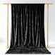 Black Smooth Velvet Backdrop Curtain 5x14ft – Premium Event Drape with Rod Pocket