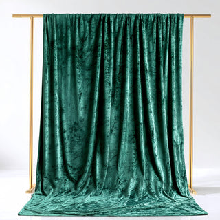 <strong>Crushed Hunter Emerald Green Velvet Backdrop Curtain for Versatile Use</strong> <strong>Crushed Hunter Emerald Green Velvet Backdrop Curtain for Versatile Use</strong>