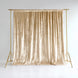 Beige Premium Crushed Velvet Backdrop Curtain – 8ft x 8ft Event Drape with Rod Pocket, Privacy Panel