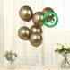 50 Pack Chrome Champagne Biodegradable Latex Balloons 12", Thick Eco Friendly Metallic Party Balloon
