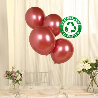 Red biodegradable balloons for eco-friendly celebrations