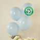 50 Pack Matte Pastel Ice Blue Biodegradable Balloons 12inch, Round Eco-friendly