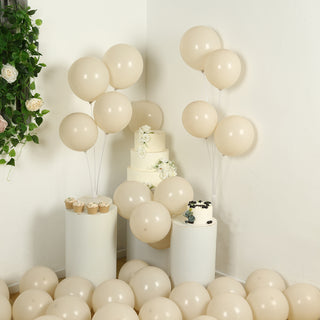 Thick Matte Pastel Beige Biodegradable Balloons Thick Matte Pastel Beige Biodegradable Balloons
